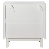 Maddison Lane White Thalia 3 Drawer Bedside Table