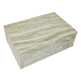 Maddison Lane Mara Rectangular Marble-Look Coffee Table