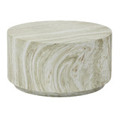 Maddison Lane Mara Round Marble-Look Coffee Table