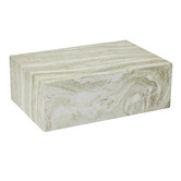 Maddison Lane Mara Rectangular Marble-Look Coffee Table