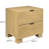 Maddison Lane Marco 2 Drawer Bedside Table