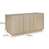 Maddison Lane Riley 3 Door Sideboard Buffet