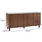 Maddison Lane Lucian 4 Door Sideboard Buffet