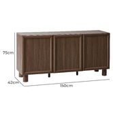 Maddison Lane Ainar 3 Door Sideboard Buffet