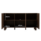 Maddison Lane Ainar 3 Door Sideboard Buffet