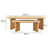 Maddison Lane 2 Piece Fallyn Nesting Coffee Table Set