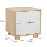 Maddison Lane Brooks 2 Drawer Bedside Table