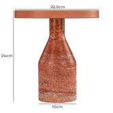 Maddison Lane Naomi Terracotta Iron &amp; Marble LED Touch Table Lamp