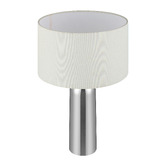 Maddison Lane Tristan Chrome Iron &amp; Linen Table Lamp