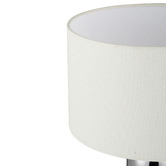 Maddison Lane Tristan Chrome Iron &amp; Linen Table Lamp