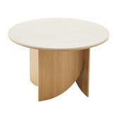 Maddison Lane Dania Travertine-Look Dining Table