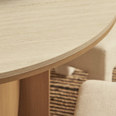 Maddison Lane Dania Travertine-Look Dining Table