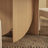 Maddison Lane Dania Travertine-Look Dining Table