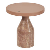 Maddison Lane Naomi Terracotta Iron &amp; Marble LED Touch Table Lamp