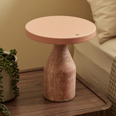 Maddison Lane Naomi Terracotta Iron &amp; Marble LED Touch Table Lamp