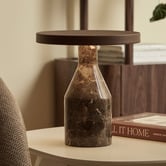 Maddison Lane Naomi Cocoa Iron &amp; Marble LED Touch Table Lamp