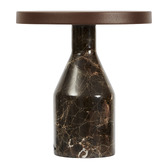 Maddison Lane Naomi Cocoa Iron &amp; Marble LED Touch Table Lamp