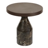 Maddison Lane Naomi Cocoa Iron &amp; Marble LED Touch Table Lamp
