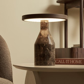 Maddison Lane Naomi Cocoa Iron &amp; Marble LED Touch Table Lamp