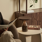 Maddison Lane Naomi Cocoa Iron &amp; Marble LED Touch Table Lamp
