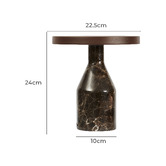 Maddison Lane Naomi Cocoa Iron &amp; Marble LED Touch Table Lamp