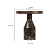 Maddison Lane Naomi Cocoa Iron &amp; Marble LED Touch Table Lamp