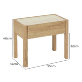 Maddison Lane Koa Bedside Table