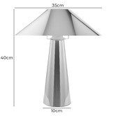 Maddison Lane Xavier Chrome Iron Table Lamp
