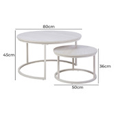 Maddison Lane 2 Piece Berryl Nesting Coffee Table Set