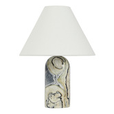 Maddison Lane Ziva Jade Linen &amp; Marble Table Lamp