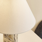 Maddison Lane Ziva Jade Linen &amp; Marble Table Lamp