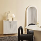Maddison Lane Ziva Jade Linen &amp; Marble Table Lamp