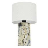 Maddison Lane Bonnie Jade Linen &amp; Marble Table Lamp