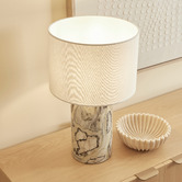 Maddison Lane Bonnie Jade Linen &amp; Marble Table Lamp