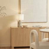Maddison Lane Bonnie Jade Linen &amp; Marble Table Lamp