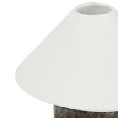 Maddison Lane Callie Cocoa Linen &amp; Marble Table Lamp