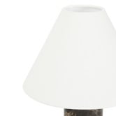 Maddison Lane Ziva Cocoa Linen &amp; Marble Table Lamp