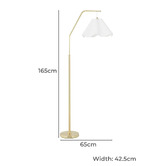 Maddison Lane Kamryn Wavy Iron Floor Lamp
