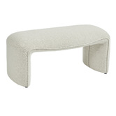 Maddison Lane Sylus Boucle Ottoman Bench
