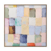 Maddison Lane Pastel Blocks Framed Canvas Wall Art