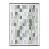 Maddison Lane Sage Bricks Framed Canvas Wall Art