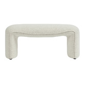 Maddison Lane Sylus Boucle Ottoman Bench