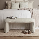 Maddison Lane Sylus Boucle Ottoman Bench