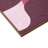 Maddison Lane Burgundy Bubble Framed Canvas Wall Art