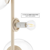 Maddison Lane Myca Cement 3 Light Floor Lamp
