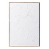 Maddison Lane Field in White Wall Framed Canvas Wall Art