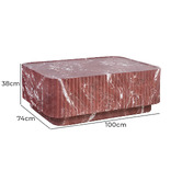 Maddison Lane Seraphina Rectangular Marble-Look Coffee Table