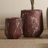 Maddison Lane Zaria Marble-Look Planter