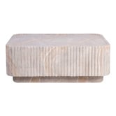 Maddison Lane Sylvia Rectangular Travertine-Look Coffee Table