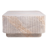 Maddison Lane Sylvia Rectangular Travertine-Look Coffee Table